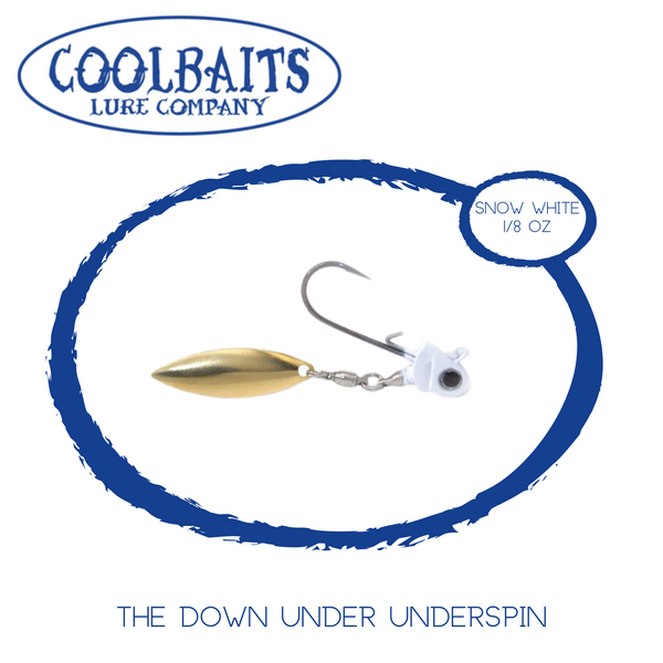 Coolbaits The Down Under Underspin 1/2 oz / Snow White