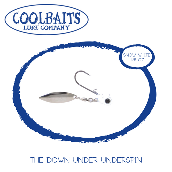 COOLBAITS The Down Under Underspin 1/8oz-Silver Blade – Tackle