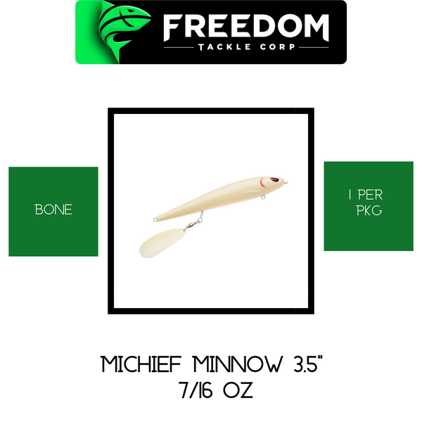 FREEDOM TACKLE Michchief Minnow 3.5" 7/16oz