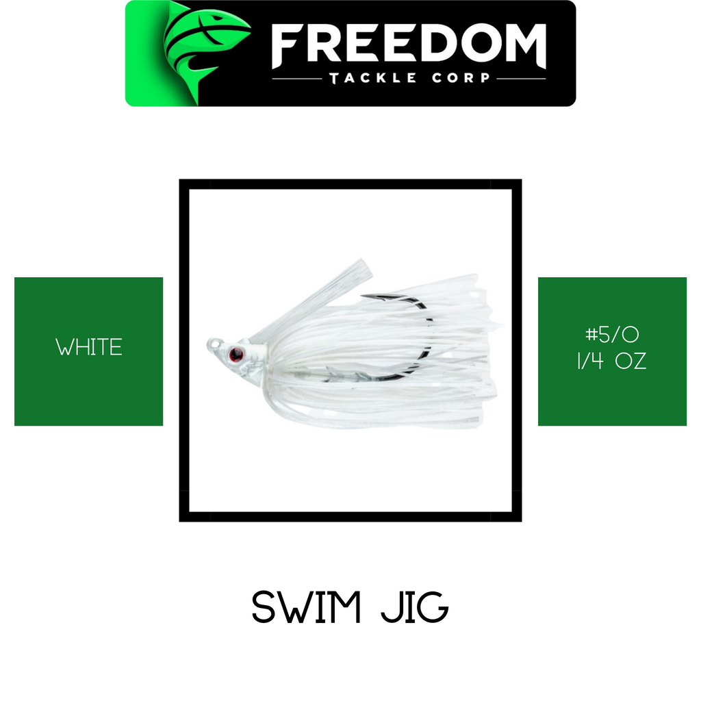FREEDOM TACKLE Swim Jig #5/0 1/4oz – Tackle Terminal